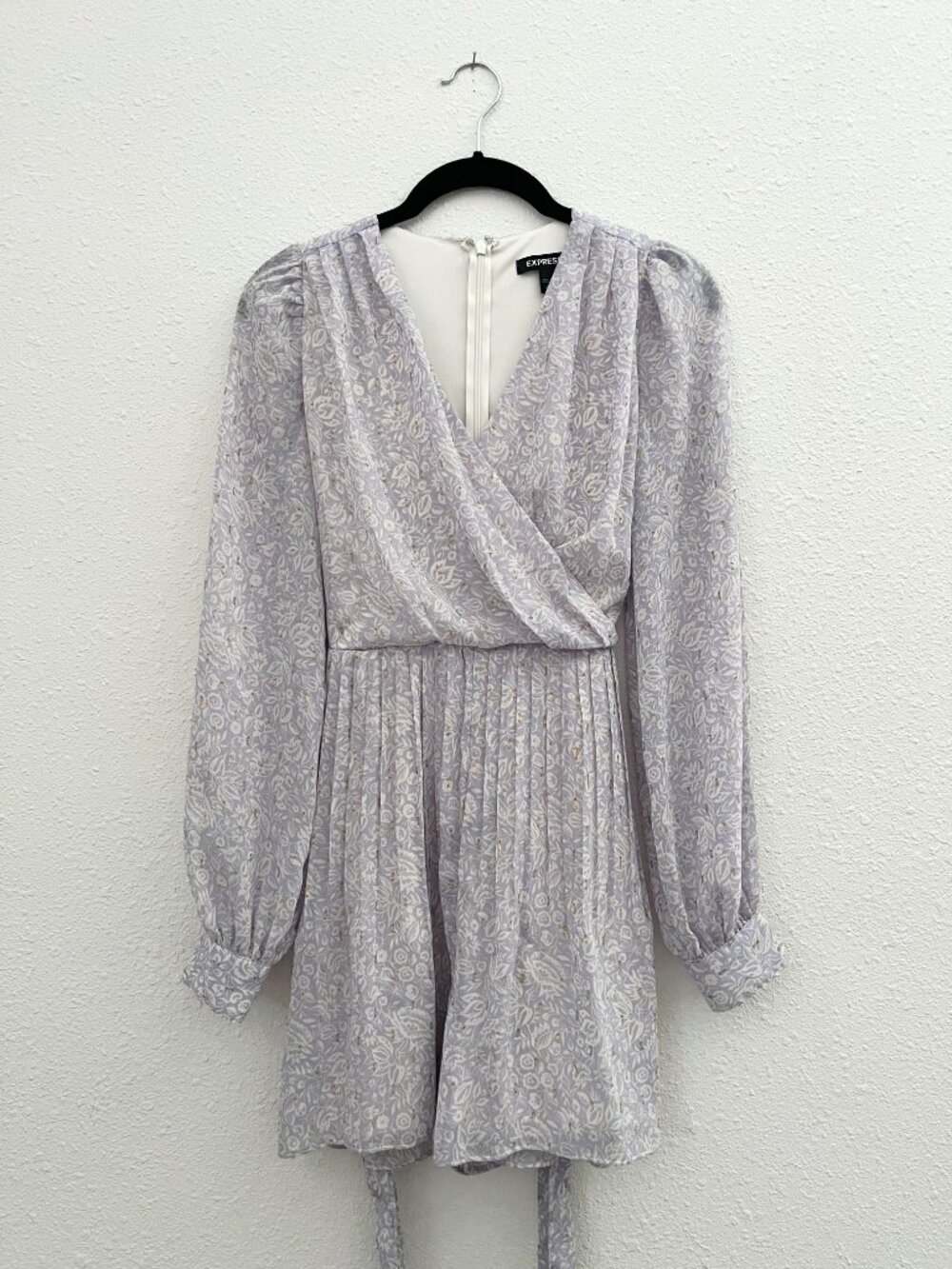 Express Floral Wrap Romper Dress